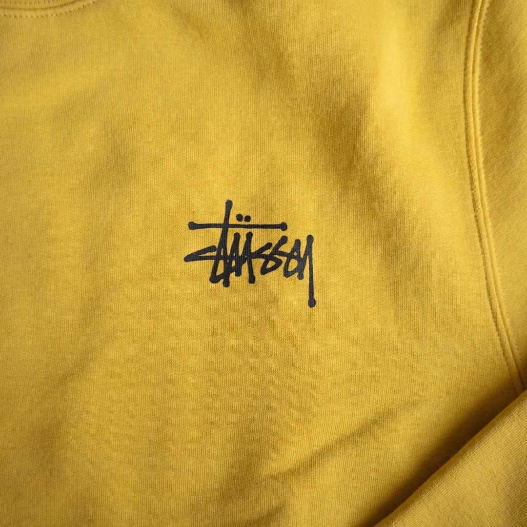 stussy 両目ロゴ　イエロー　トレーナー