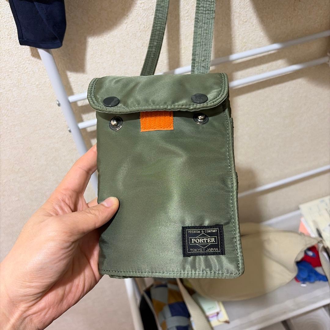 PORTER オリーブグリーン ショルダーバッグ
