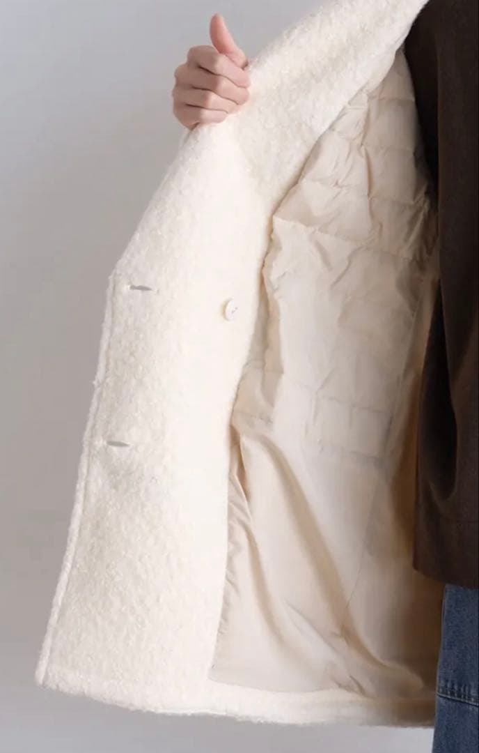 ヤマダヤ　CLOVE ブークレーダウンテーラードコート　新品　最終お値下げ