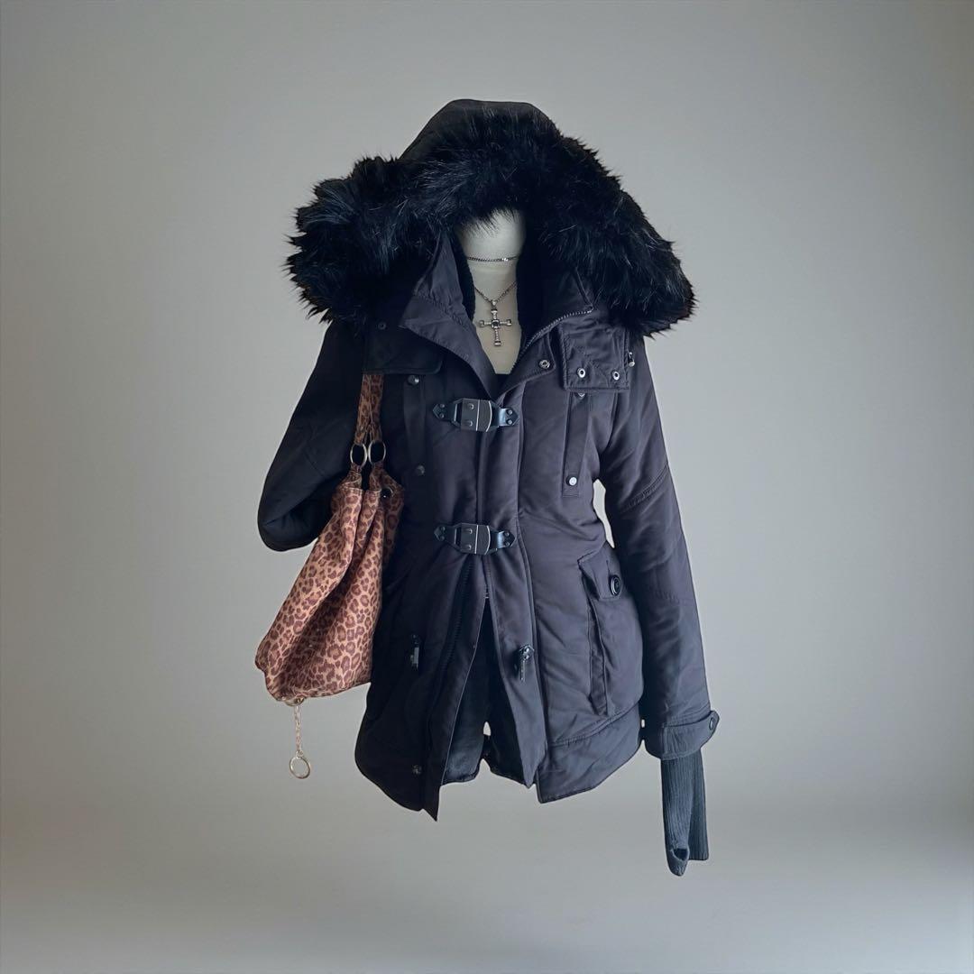 SLY N3B ファーモッズコート 平成 y2k フェアリーグランジ