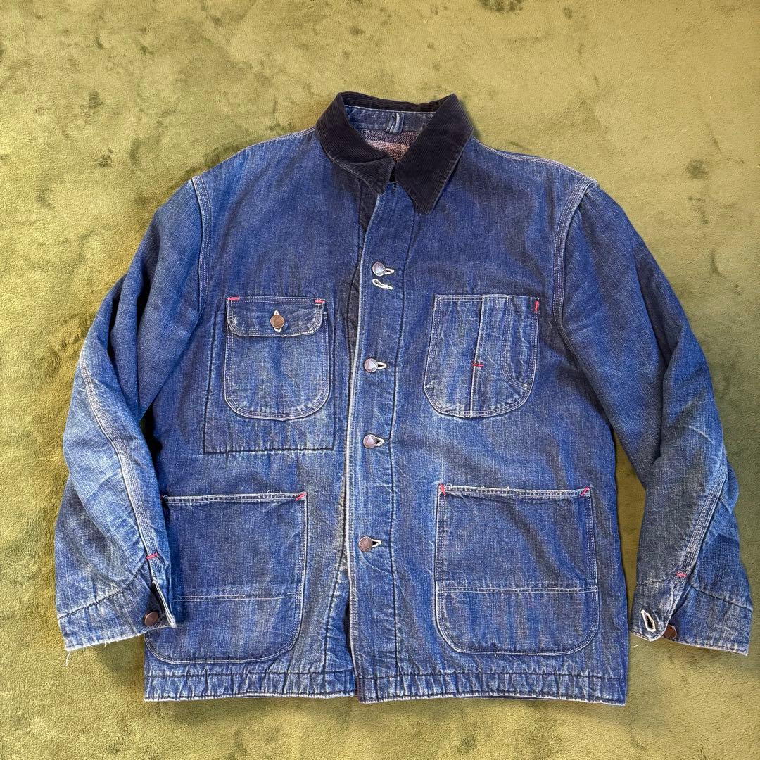 70s unknown カバーオール　濃紺