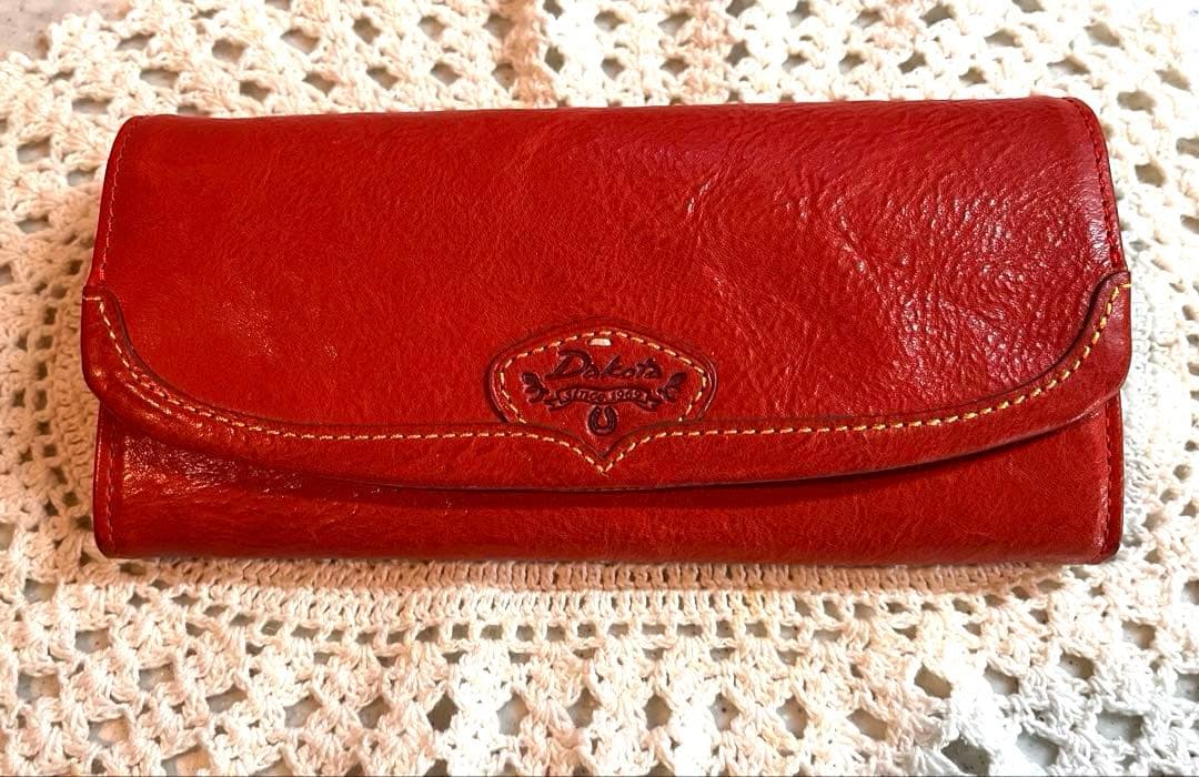 【新品未使用】Dakota ダコタ 本革長財布 オレンジ