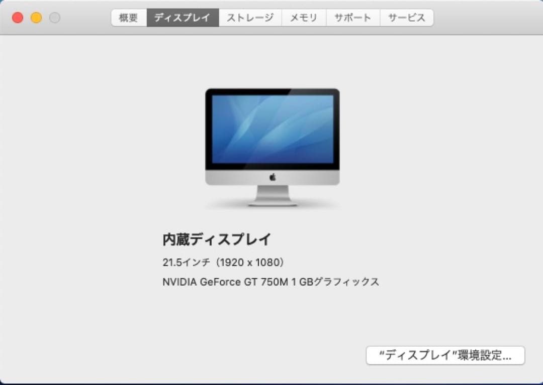 Macデスクトップ Apple iMac (21.5-inch, Late 2013)