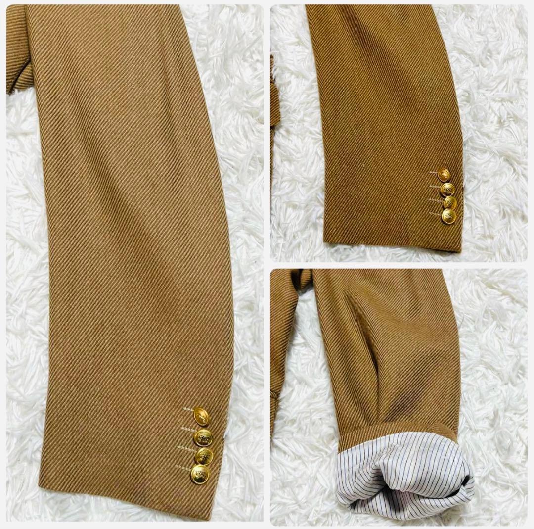 美品✨️バーバリーロンドン テーラードジャケット キャメルベージュ金ボタン コート