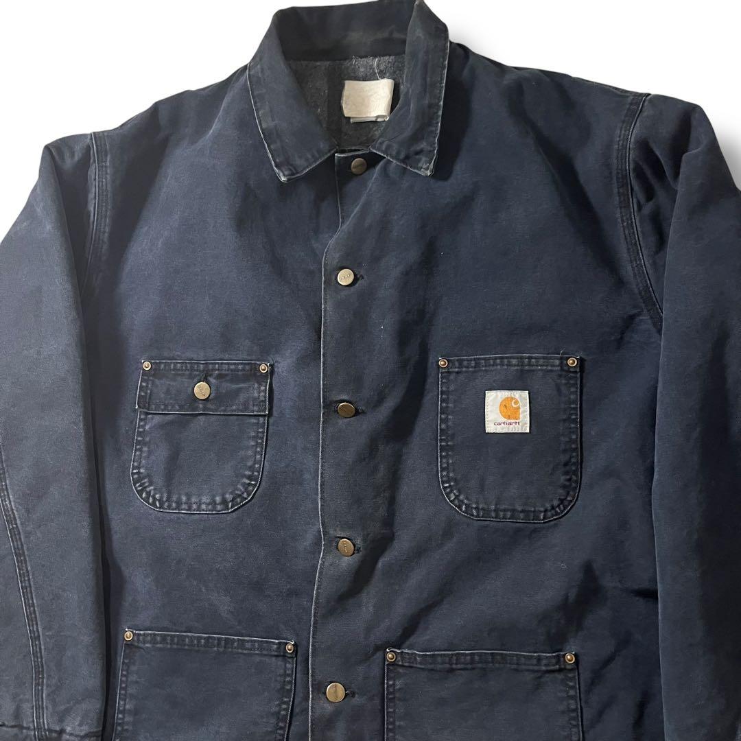 80s USA製 カーハート ミシガンチョアコート フェード 野村訓市