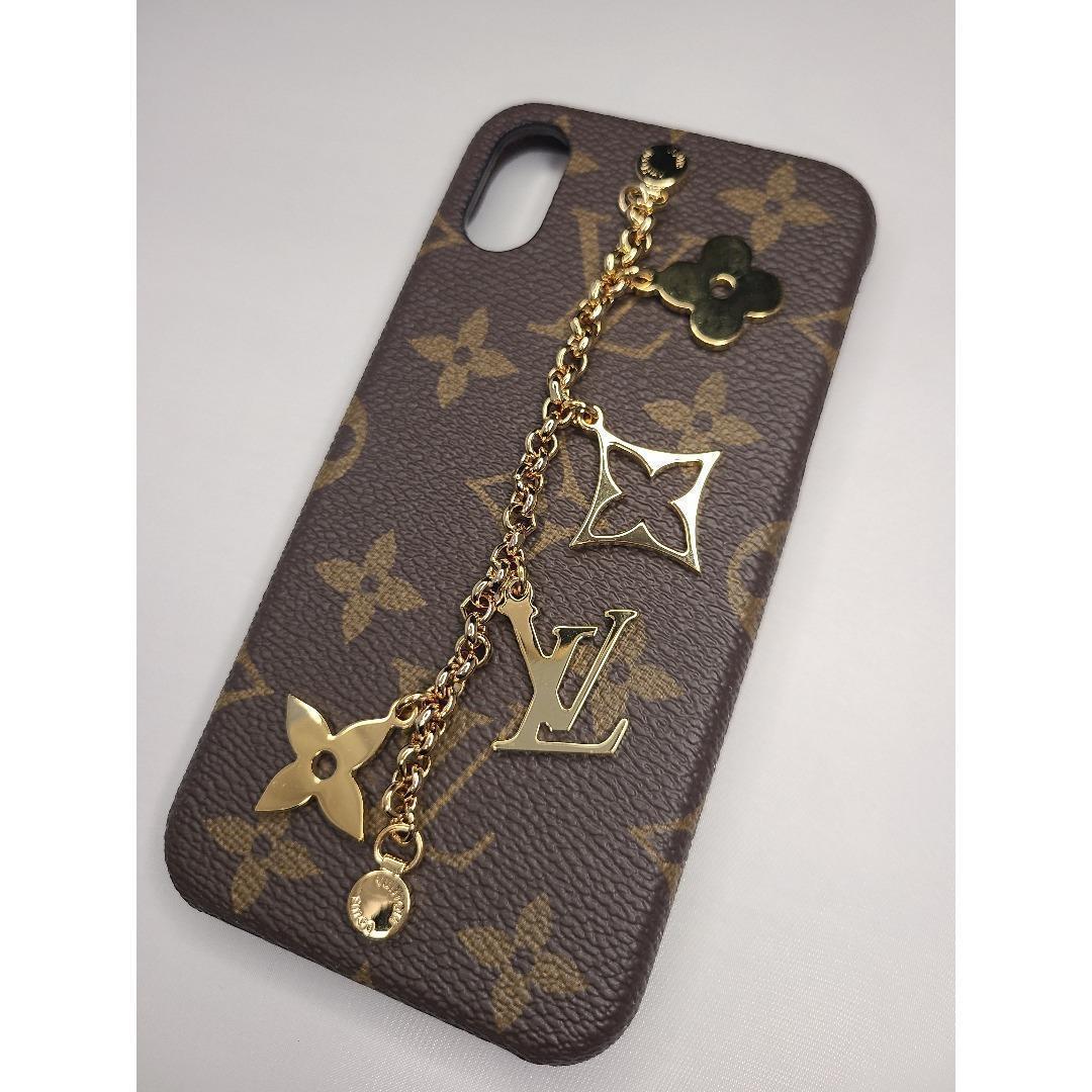 ルイヴィトン モノグラム iPhoneケース X/XS チェーン チャーム