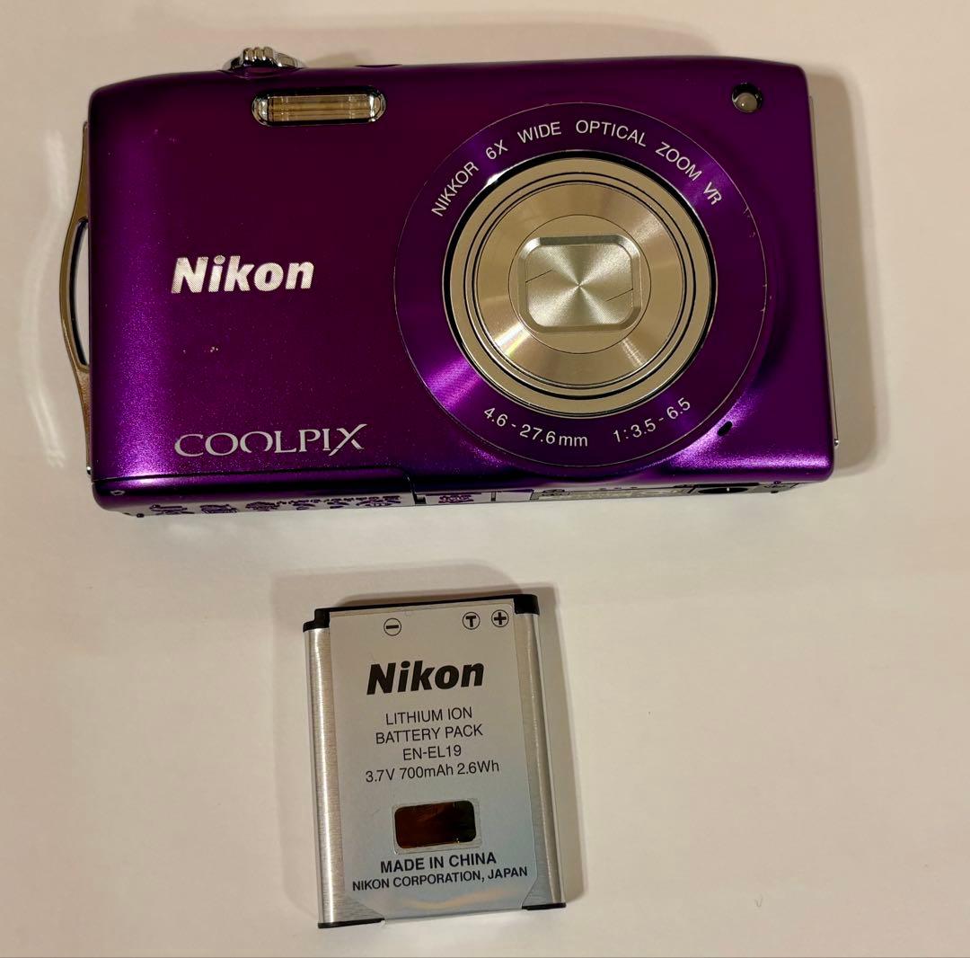 Nikon COOLPIX パープル 6倍光学ズーム