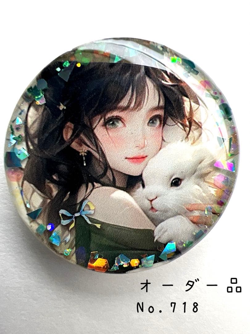 モカ吉様 レジン ヘアゴム