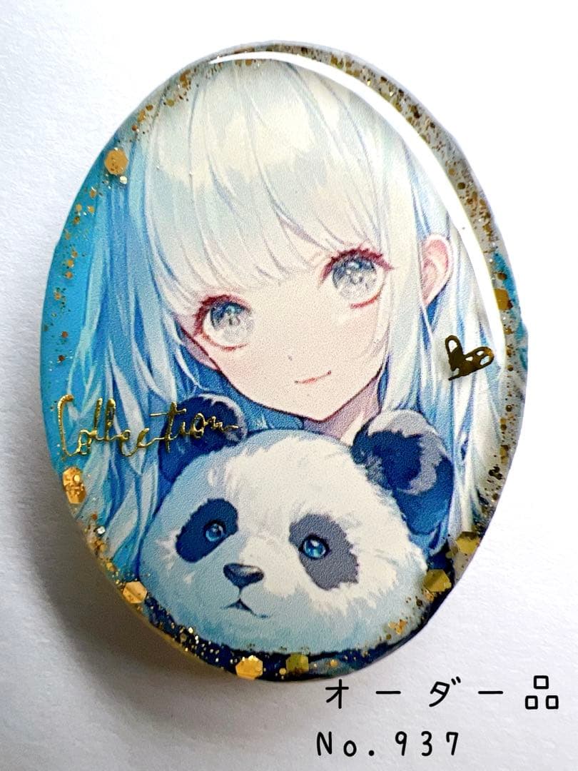 モカ吉様 レジン ヘアゴム