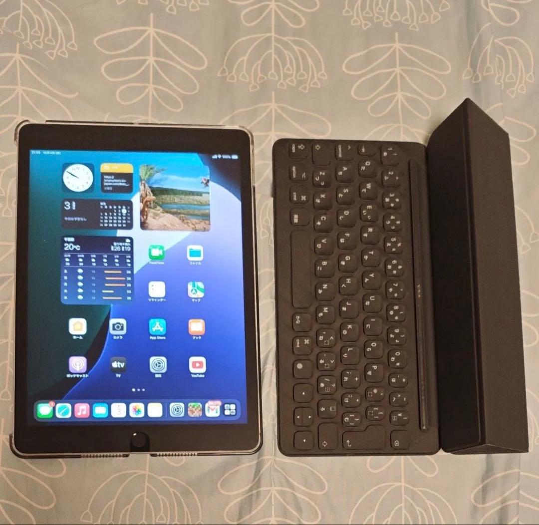 iPad第9世代　Wi-Fi+セルラー シルバー64GB+スマートキーボード