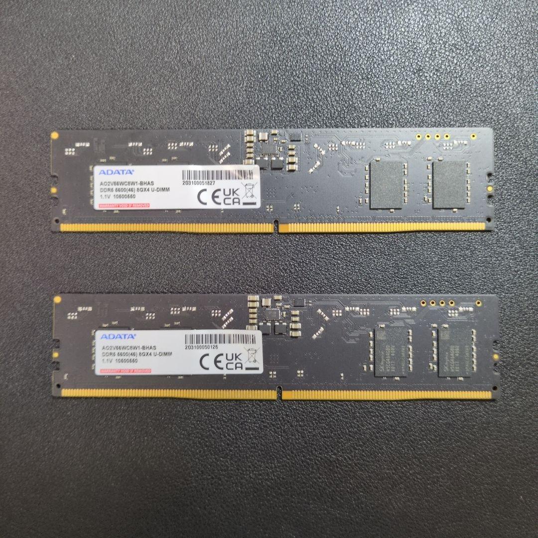 ADATA 16GB DDR5 5600MHz メモリ