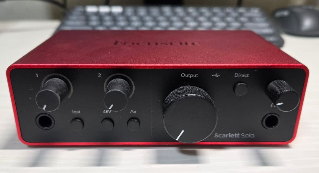 focusrite scarlett solo gen4　箱なし