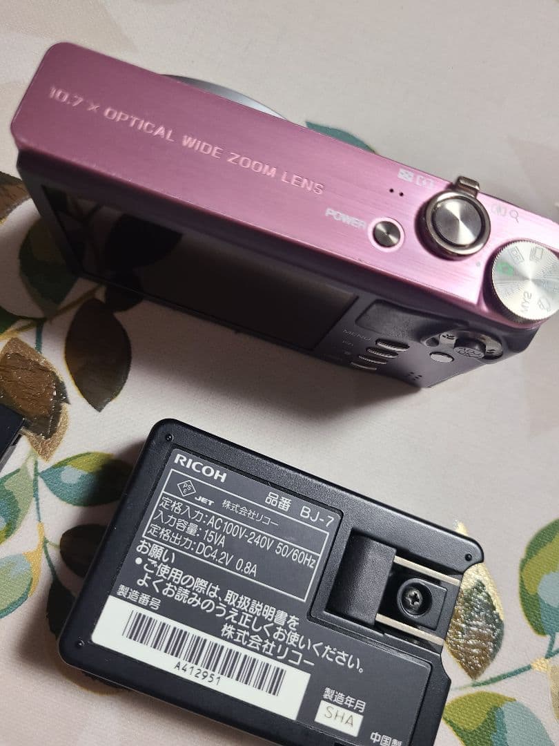 RICOH CX2 コンパクトデジタルカメラ ブラック×ピンク