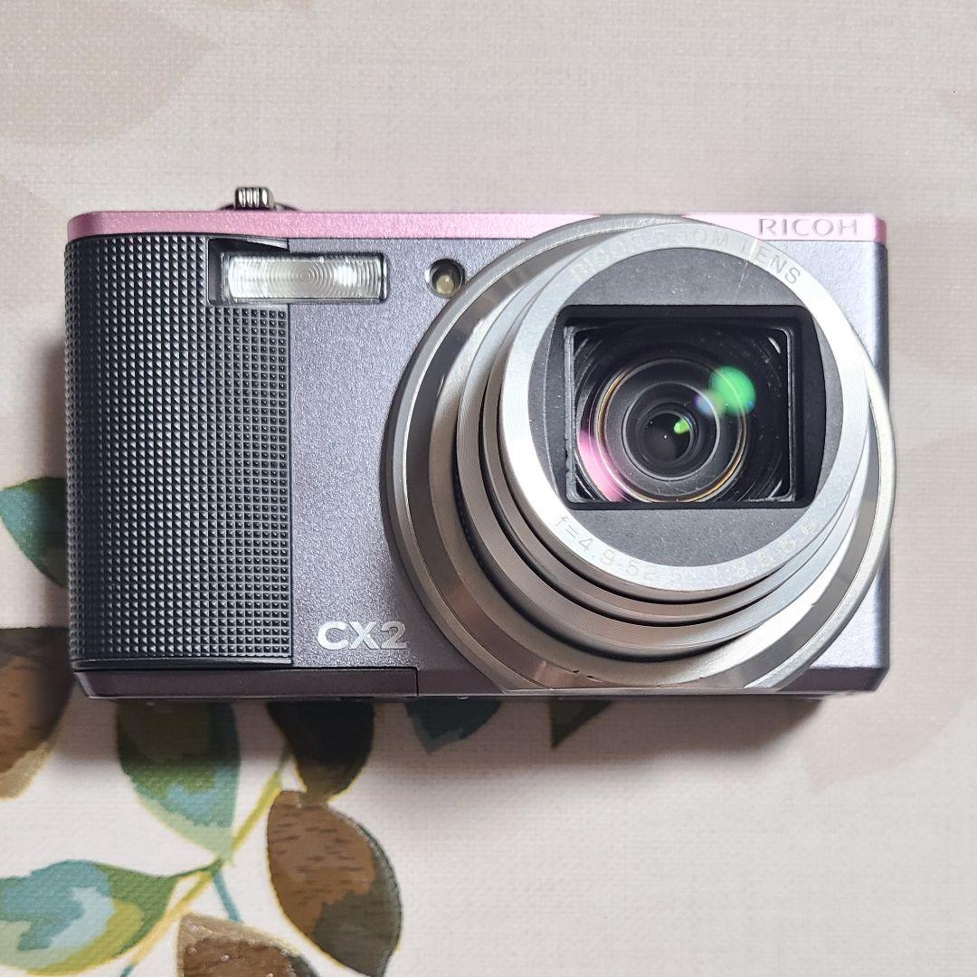 RICOH CX2 コンパクトデジタルカメラ ブラック×ピンク