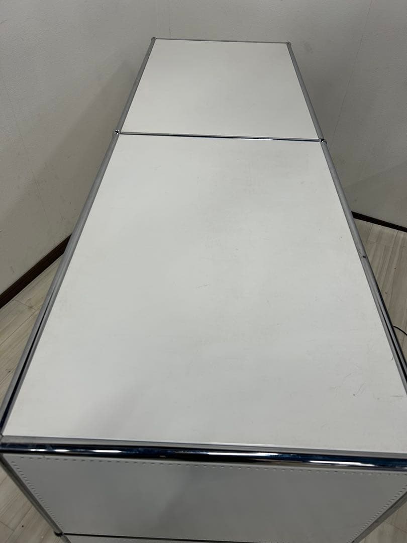 USMハラー　キャビネット　白　2列3段