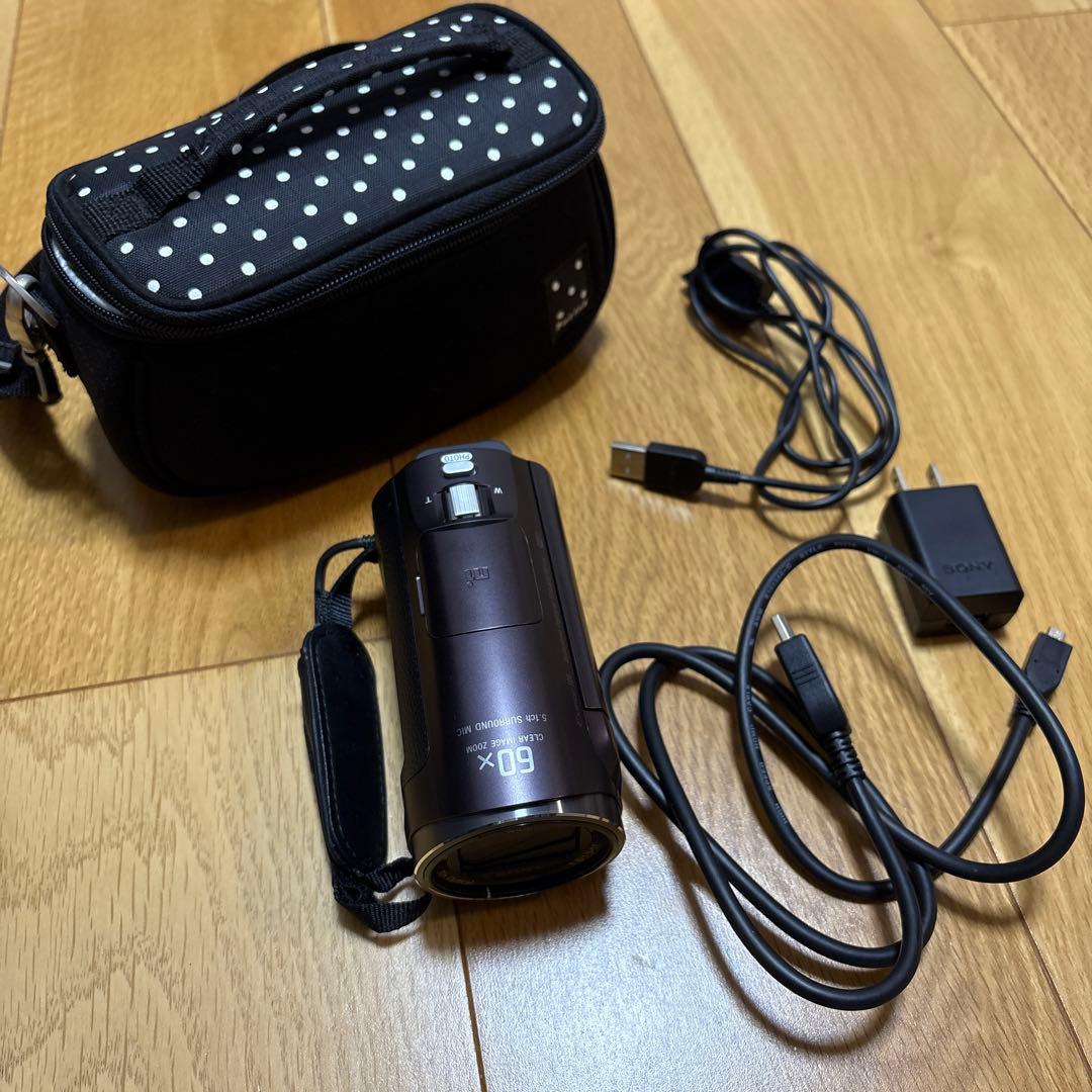 【中古】SONY HDHandycam HDR-CX670 ボルドーブラウン