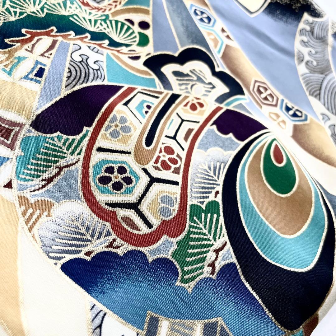 宮参り 男の子 ［兜］正絹 初着 産着 着物