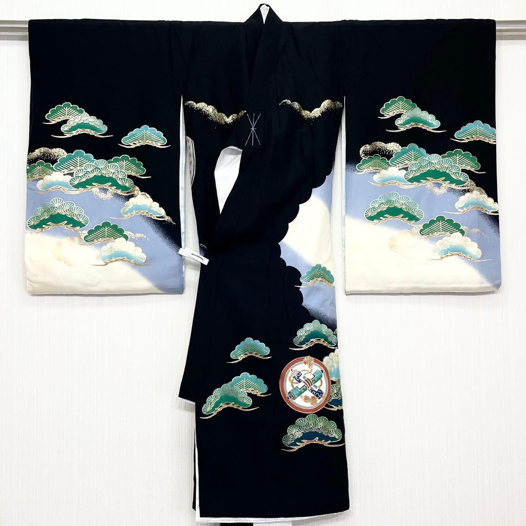 宮参り 男の子 ［兜］正絹 初着 産着 着物