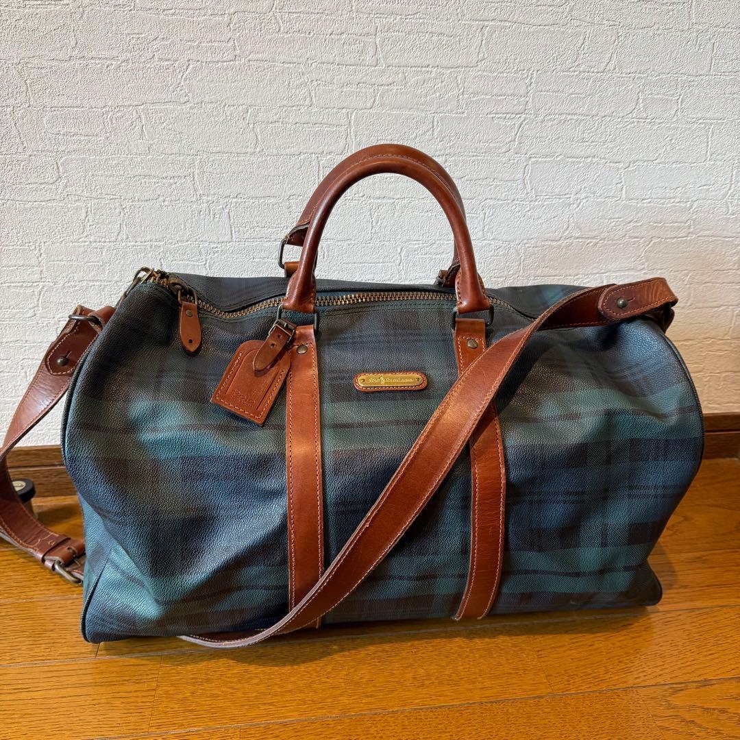 ポロラルフローレン　2way ボストンバッグ　ショルダー　旅行　宿泊　希少