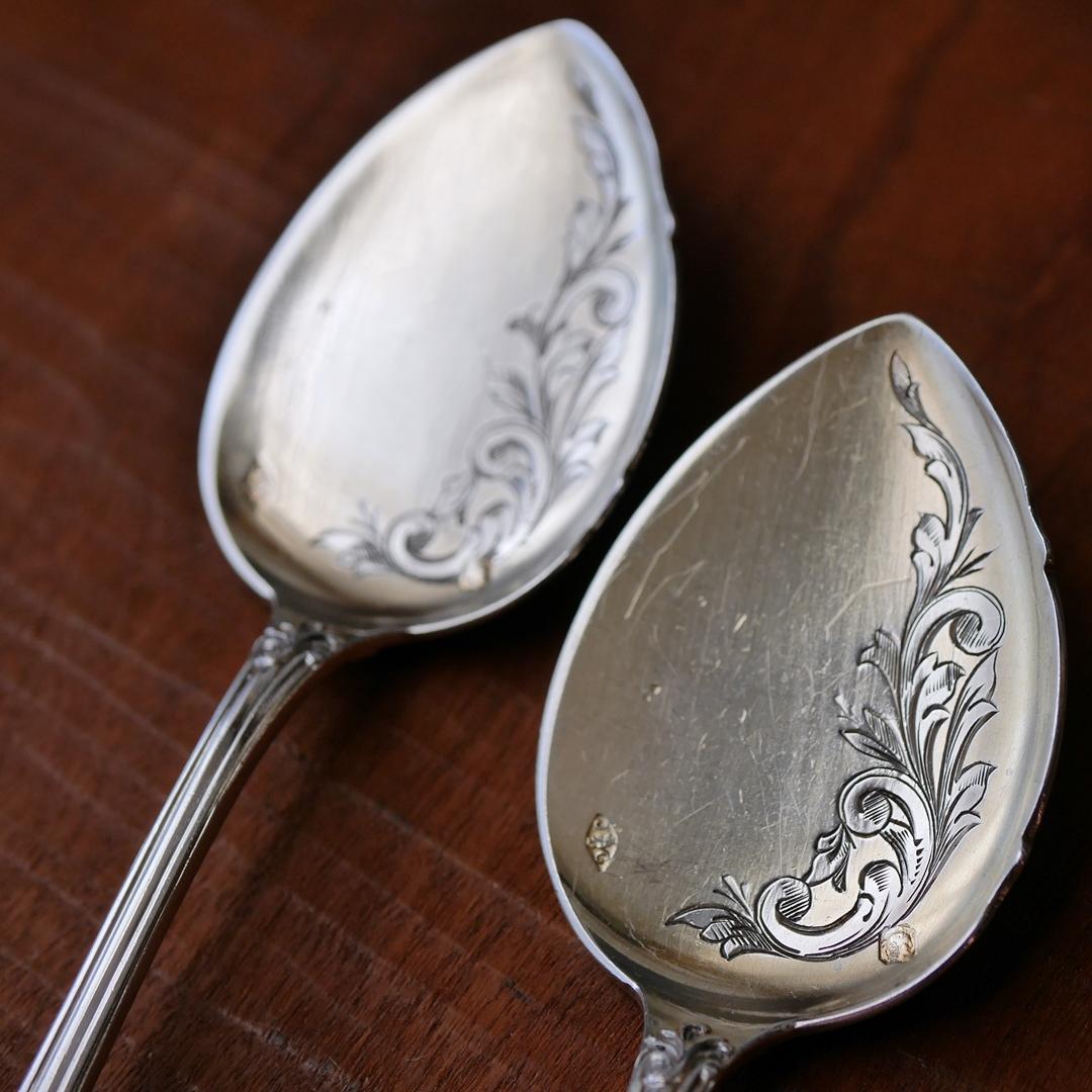 ◆JeanGranvigne◆アンティーク◆シルバー950◆スプーン2本組◆
