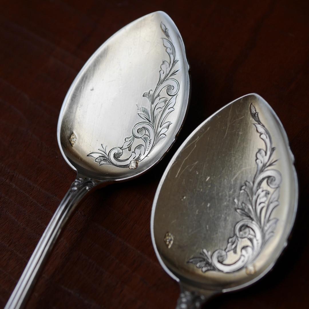 ◆JeanGranvigne◆アンティーク◆シルバー950◆スプーン2本組◆