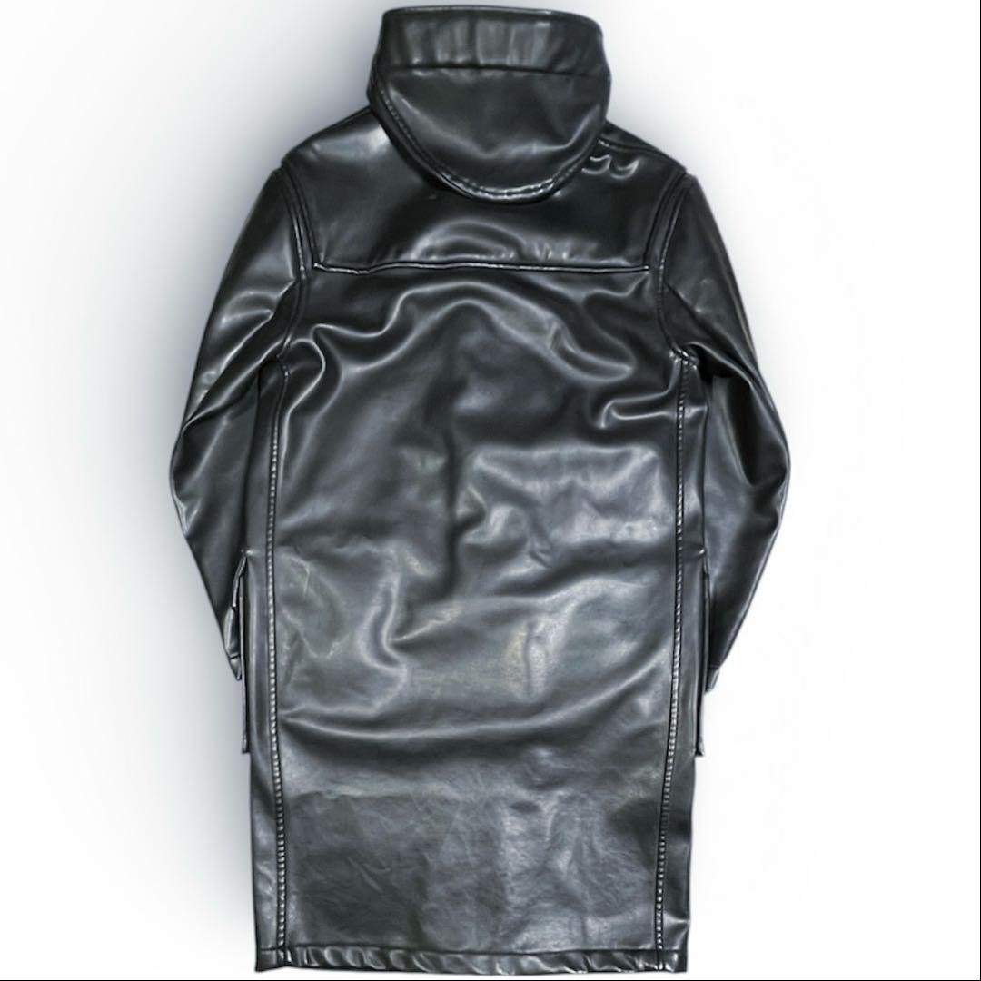 希少レザーGloverall グローバーオールロングダッフルコート 英国製46