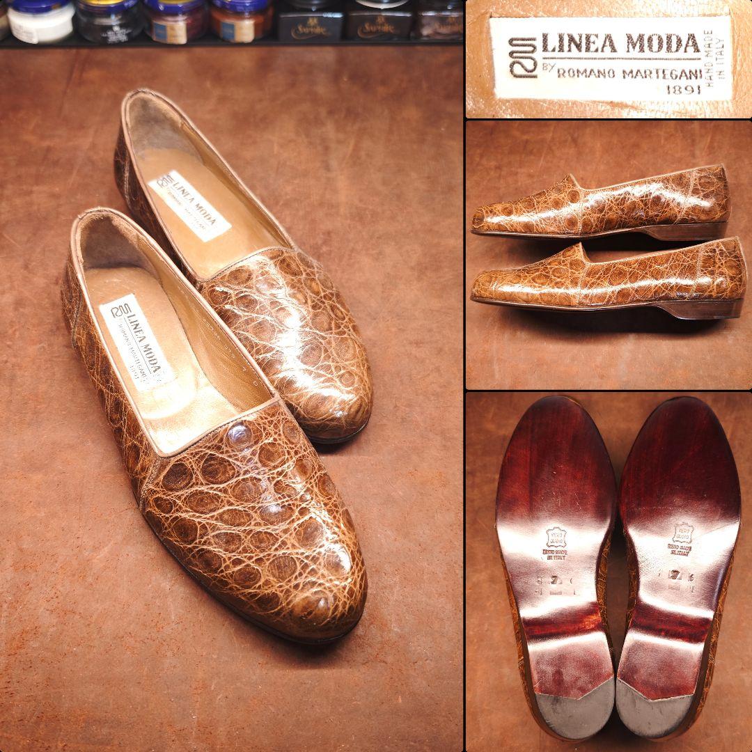 リネアモーダ　クロコダイル　スリップオン