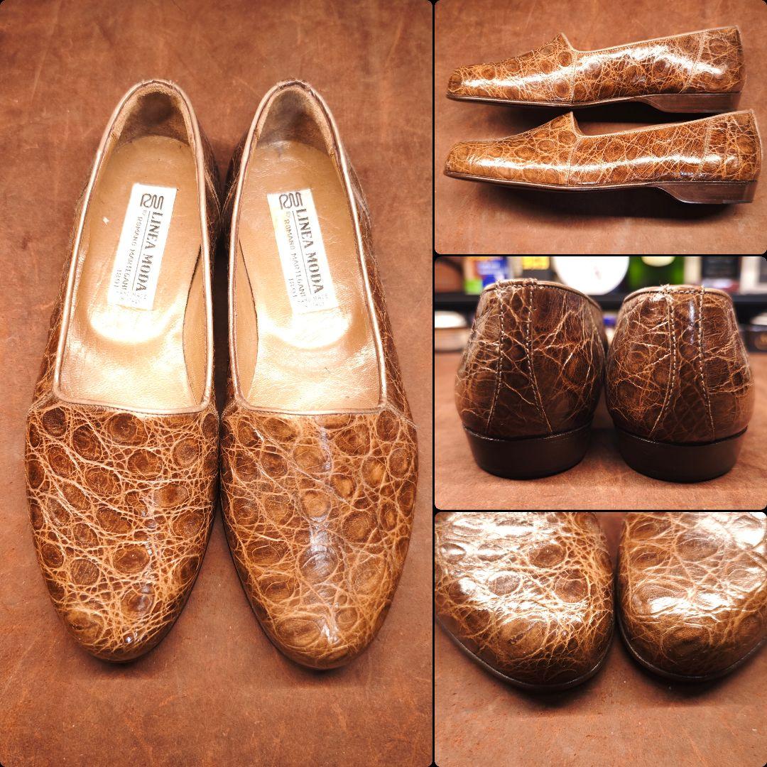 リネアモーダ　クロコダイル　スリップオン