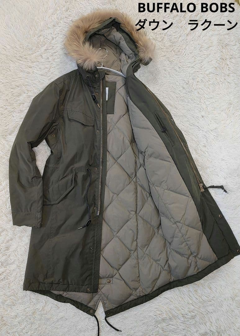 専用出品　バッファローボブズ モッズコート/ダウン/カーキ