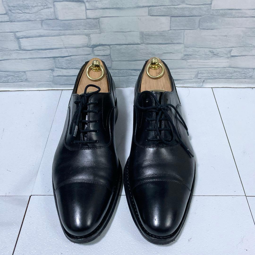 ジャランスリワヤ ストレートチップ ビジネスシューズ 26 本革 黒 98654