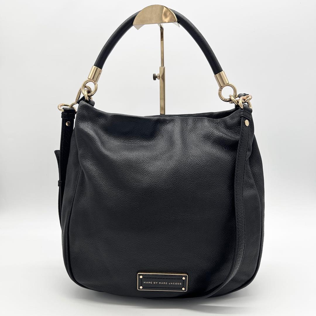 A966 極美品 マークジェイコブス レザー 2way A4対応 黒 メンズ