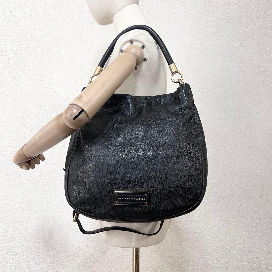 A966 極美品 マークジェイコブス レザー 2way A4対応 黒 メンズ