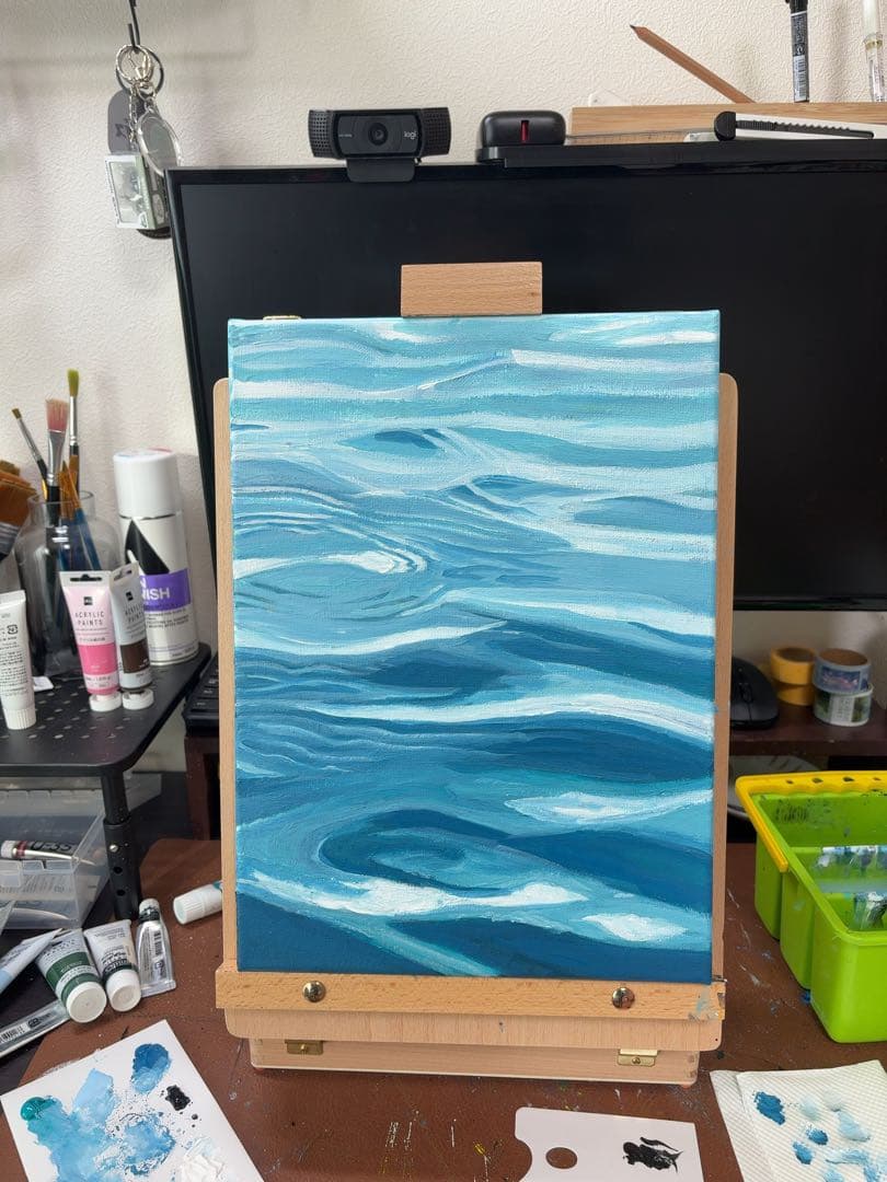 【アクリル画 】忙しい時は眺めてほしい｜原画｜リビングアート｜中型サイズ