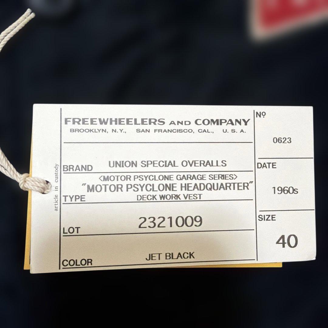 激レア FREEWHEELERSデッキワーカーベスト モーターサイクロン