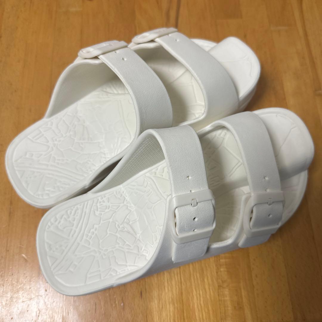 Racbaki ラクバキ　イージーサンダル ラップ ホワイト　Mサイズ