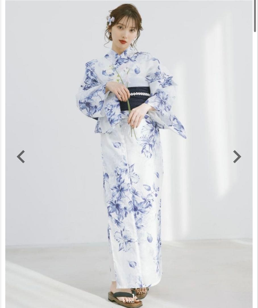 浴衣　帯　２点セット　水仙の夕涼み