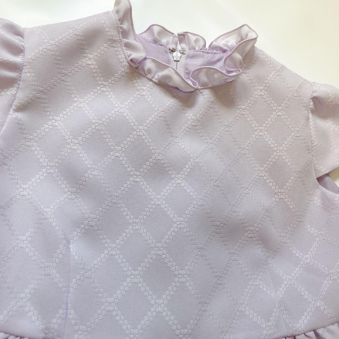 ラベンダー×ネイビー セレモニー 入学 卒園 発表会 フォーマル