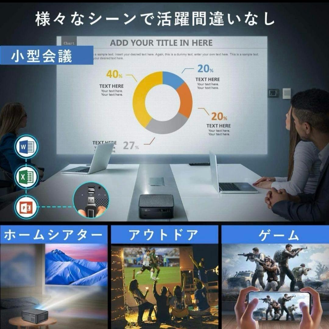 【新年&新生活応援価格】\"高画質4K\" WiMiUS K1プロジェクター