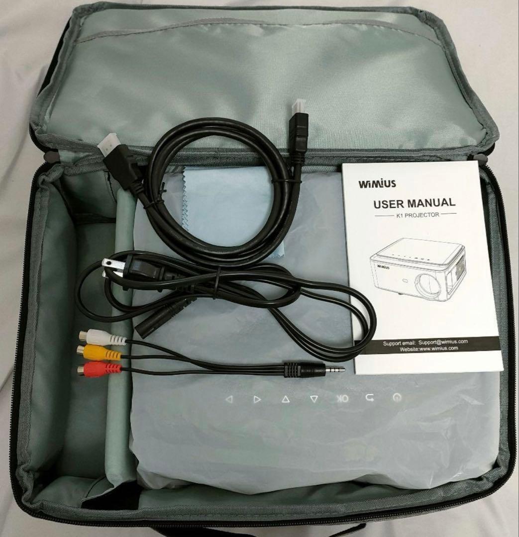 【新年&新生活応援価格】\"高画質4K\" WiMiUS K1プロジェクター