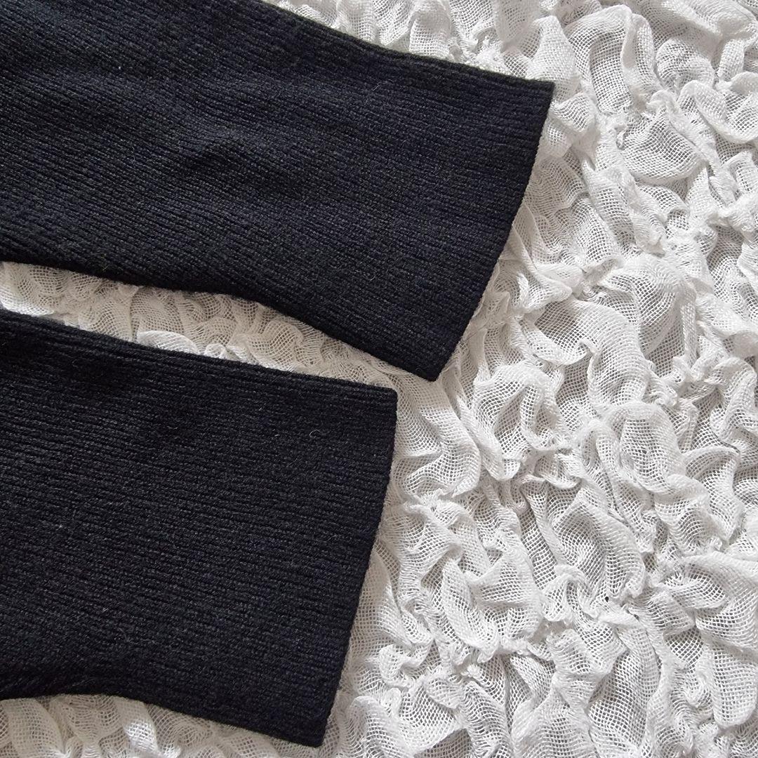 ビアズリー　beardsley ビッグタートルネックニットワンピース　ロング