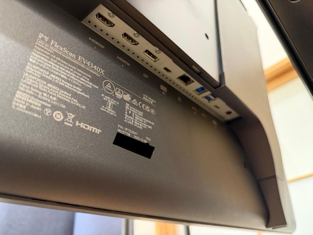 ディスプレイ・モニター本体 distinction EIZO FlexScan EV4340X 4K