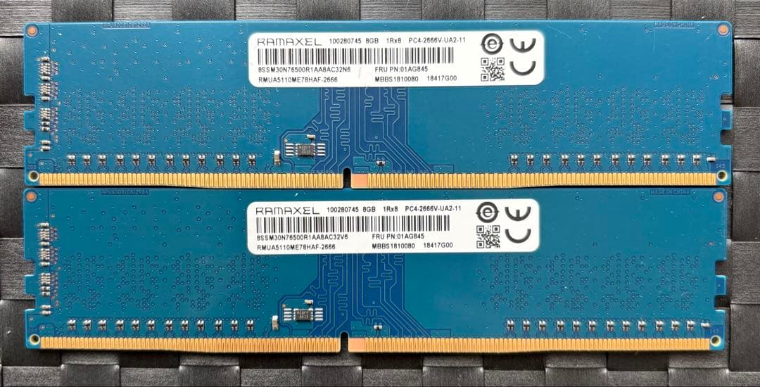 RAMAXEL DDR4デスクトップ用メモリ （8GBx2枚）