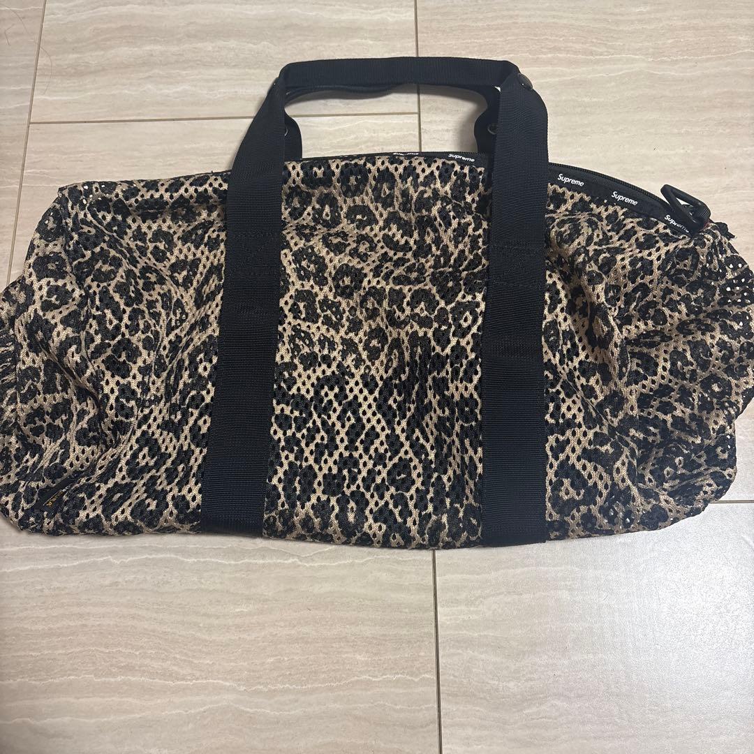 Supreme ヒョウ柄 ボストンバッグ
