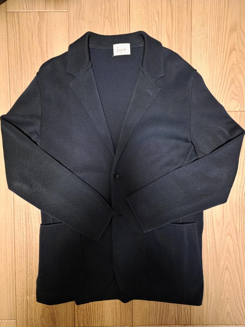 超美品 BEAMS F / Finjack ニット ジャケット ネイビー L