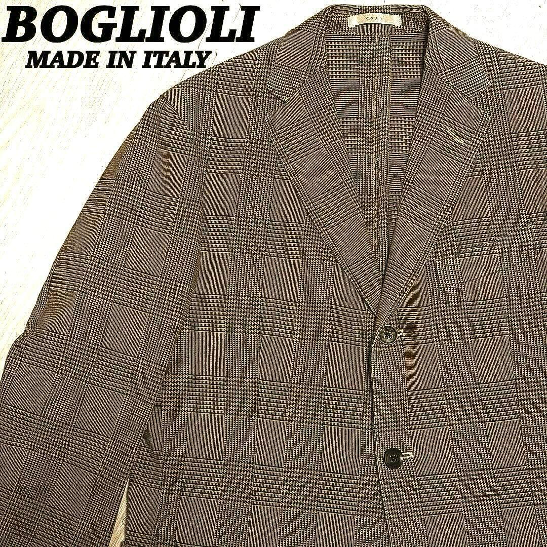BOGLIOLI ボリオリ テーラードジャケット アンコン チェック 50 高級