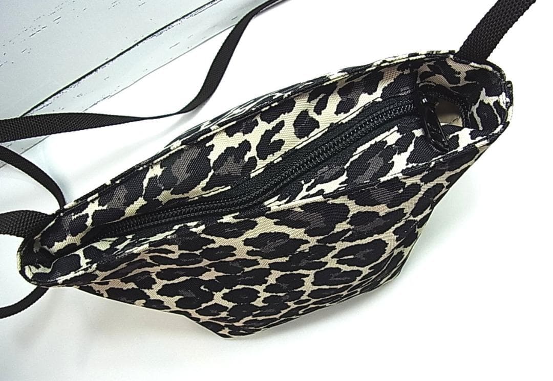 正規極美品エルベシャプリエMINI CABASレオパードショルダーバック　XS