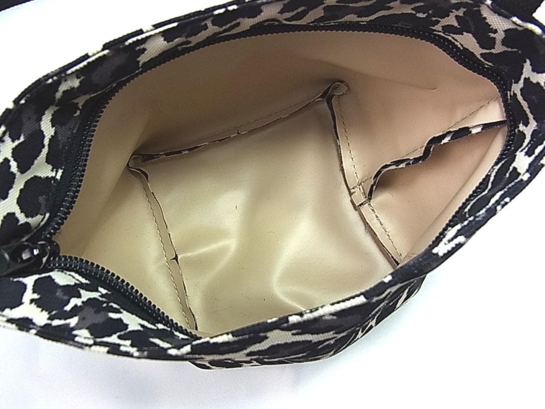 正規極美品エルベシャプリエMINI CABASレオパードショルダーバック　XS