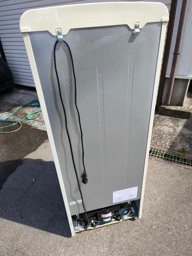 関東限 23年 条件で配送無 レトロ冷蔵庫 レトロデザイン冷蔵庫 冷蔵庫 2ドア