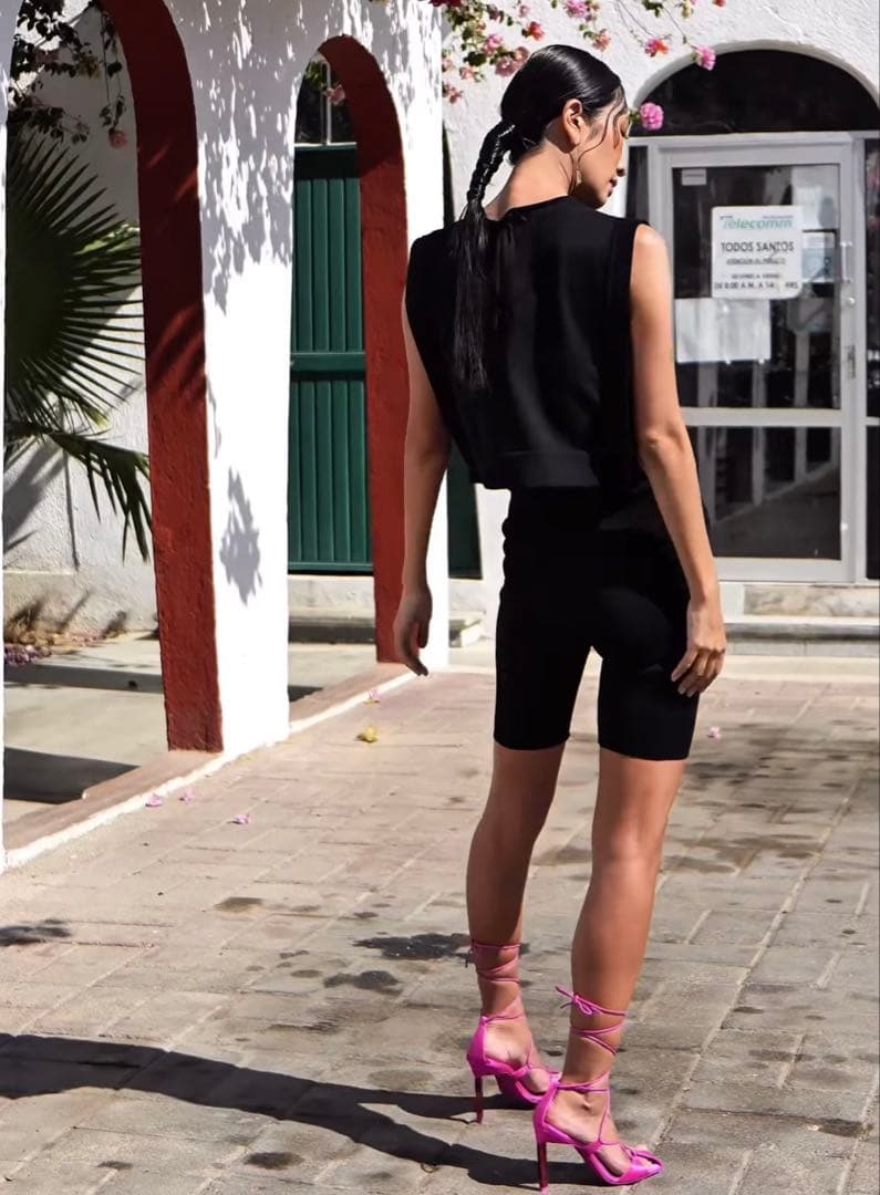 Nala レギンス High waist half leggings