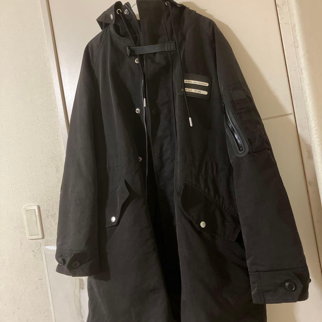 DIESEL ブラック モッズコート